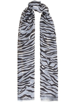 Сірий шарф KENZO : фото 2 - Invogue